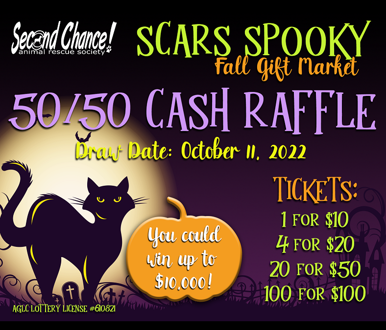 SCARS Spooky 50/50 Cash Raffle Winner